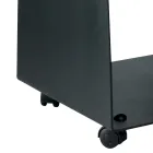 Wood holder with Wheels and Handles Made of Metal Made in Italy - Seagull Viadurini