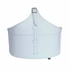 Indoor firewood holder with wheels in Fabia modern regenerated leather Viadurini