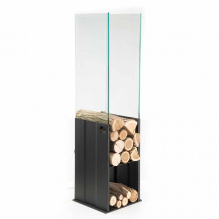 Indoor design log holder Caf Design Made in Italy PLV Viadurini