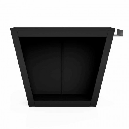 Interior or exterior Design firewood holder with worktop - Esplanade Viadurini