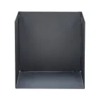 Firewood Holder in Black Painted Steel Made in Italy - Fiamme Viadurini