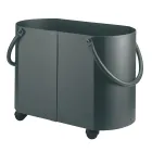 Wood holder in different finishes with 2 side handles Made in Italy - Impala Viadurini