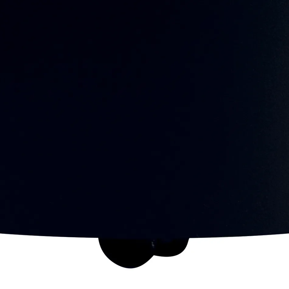 Modern Wood Holder Made of Metal with Wheels Made in Italy - Pencil Viadurini