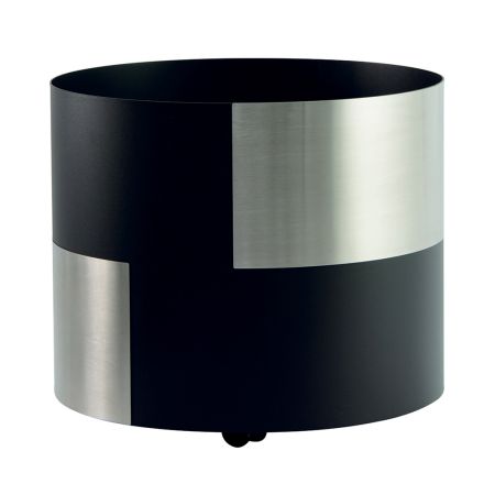 Modern Wood Holder Made of Metal with Wheels Made in Italy - Pencil Viadurini