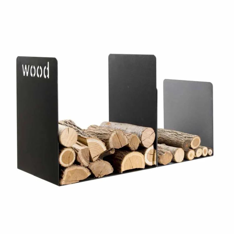 Firewood holder for fireplace Made in Italy design PLW Viadurini