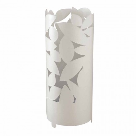 Design Umbrella Stand with the Shape of Iron Leaves Made in Italy - Piumotto Viadurini