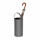 Design umbrella stand in Regen regenerated leather, made in Italy Viadurini