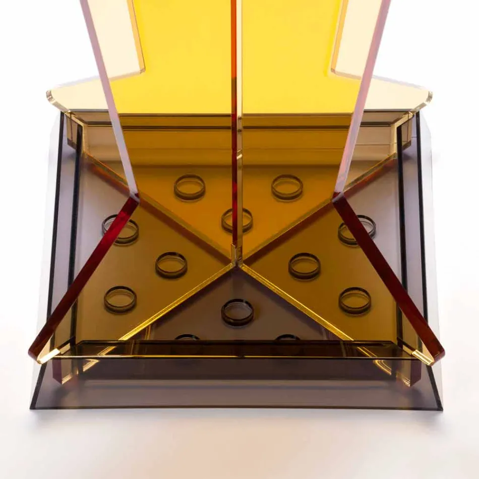 Modern Design Umbrella Stand in Methacrylate Colarato Made in Italy - Daddy Viadurini