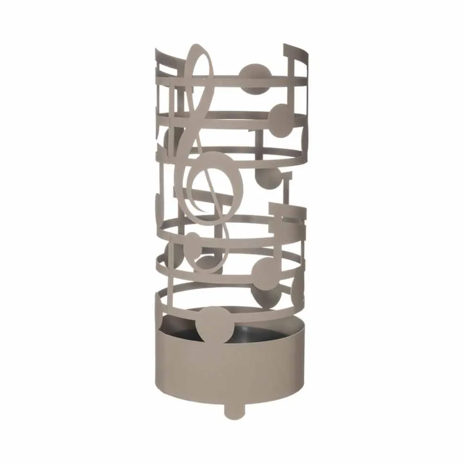 Modern Umbrella Stand with Iron Musical Notes Made in Italy - Vessicchio Viadurini