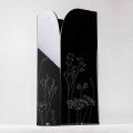 Modern Umbrella Stand in Black or Transparent Plexiglass with Engraving - Florinto