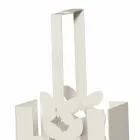 Modern Table Cutlery Holder in White, Beige or Ivory Iron Made Italy - Laida Viadurini