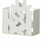 Modern Table Cutlery Holder in White, Beige or Ivory Iron Made Italy - Laida Viadurini