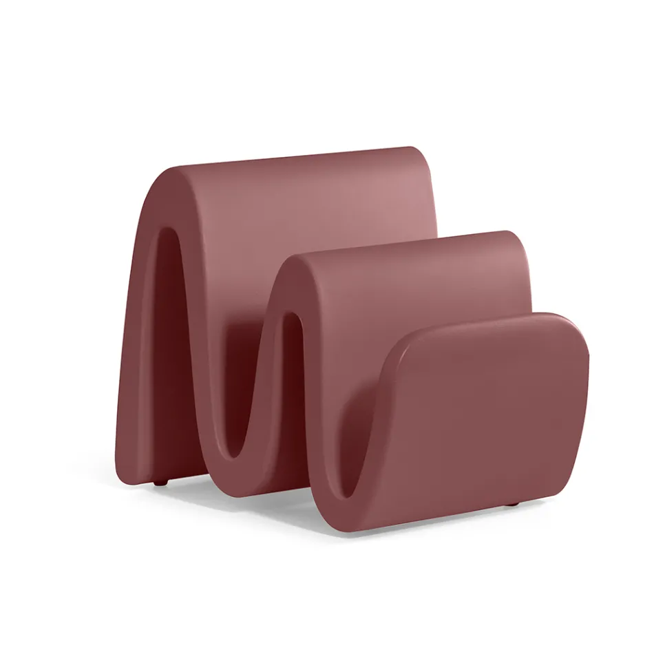 Modern Colored Polyethylene Magazine Rack Made in Italy - Munoz Viadurini