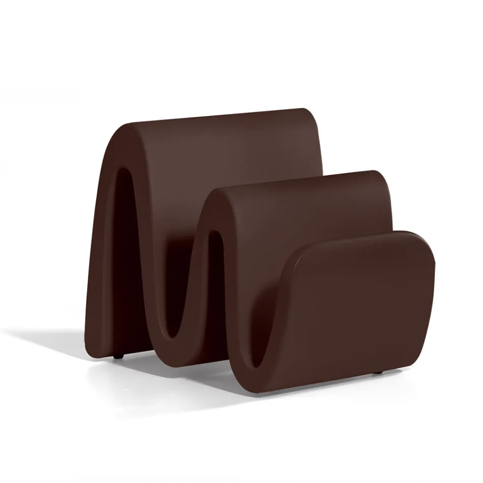 Modern Colored Polyethylene Magazine Rack Made in Italy - Munoz Viadurini