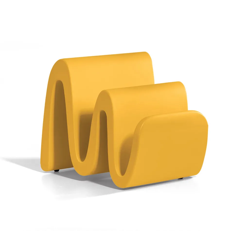 Modern Colored Polyethylene Magazine Rack Made in Italy - Munoz Viadurini