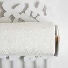 Wall Roll Holder in White or Beige Iron Made in Italy - Leiden Viadurini