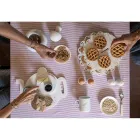 Design Egg Cup in White Carrara Marble Made in Italy, 2 Pieces - Picca Viadurini