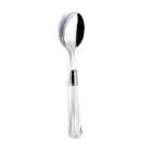 Polished Stainless Steel Cutlery and Transparent Acrylic Handle 24 Pcs - Brilli Viadurini