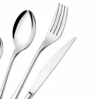Modern Luxury Design Polished Stainless Steel Table Cutlery 24 Pieces - Bijou Viadurini