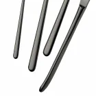 24 Pieces Luxury Polished or Sandblasted Colored Stainless Steel Cutlery - Lapis Viadurini