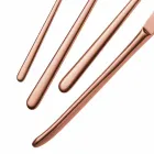 24 Pieces Luxury Polished or Sandblasted Colored Stainless Steel Cutlery - Lapis Viadurini