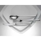 24 Pieces Luxury Polished or Sandblasted Colored Stainless Steel Cutlery - Lapis Viadurini