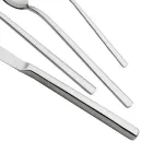 Polished Stainless Steel Cutlery Empty Handle Modern Design 24 Pcs - Tail Viadurini