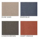 Pouf for Outdoor, in Polyethylene and Fabric or Leather - Mara Slide Viadurini