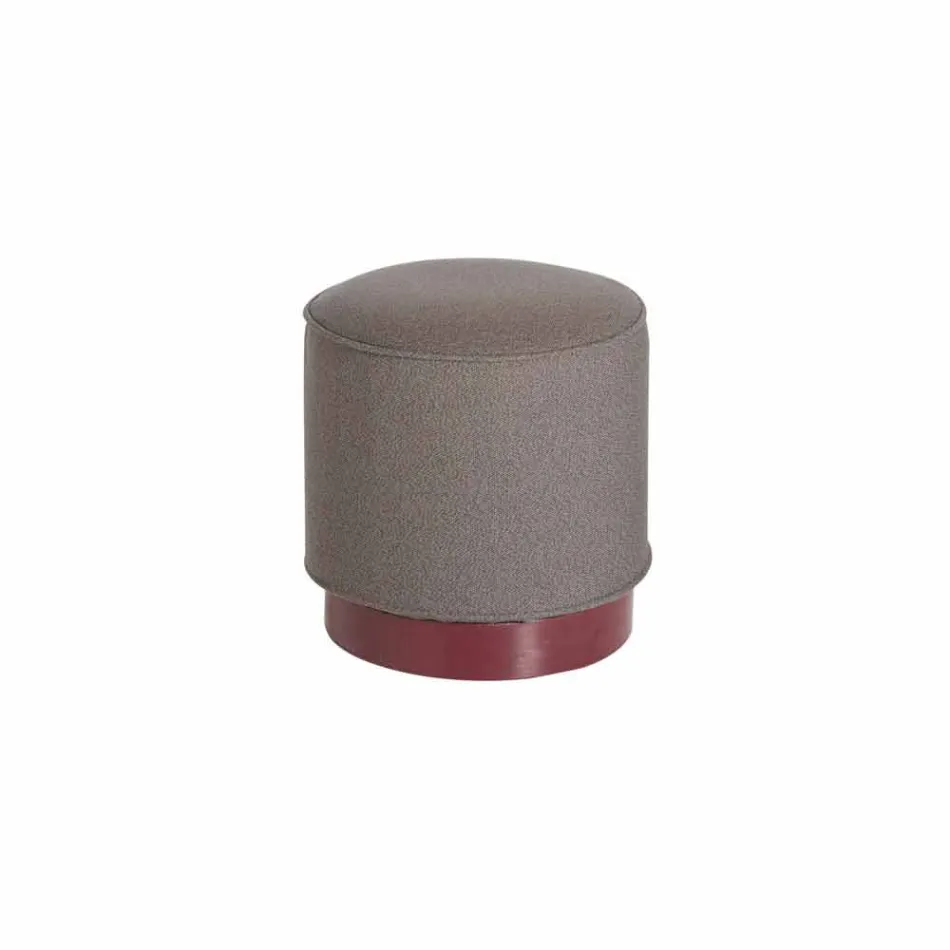 Pouf for Outdoor, in Polyethylene and Fabric or Leather - Mara Slide Viadurini