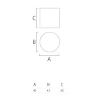 Cylindrical Garden Pouf in Colored Polyethylene Made in Italy - Viky Viadurini