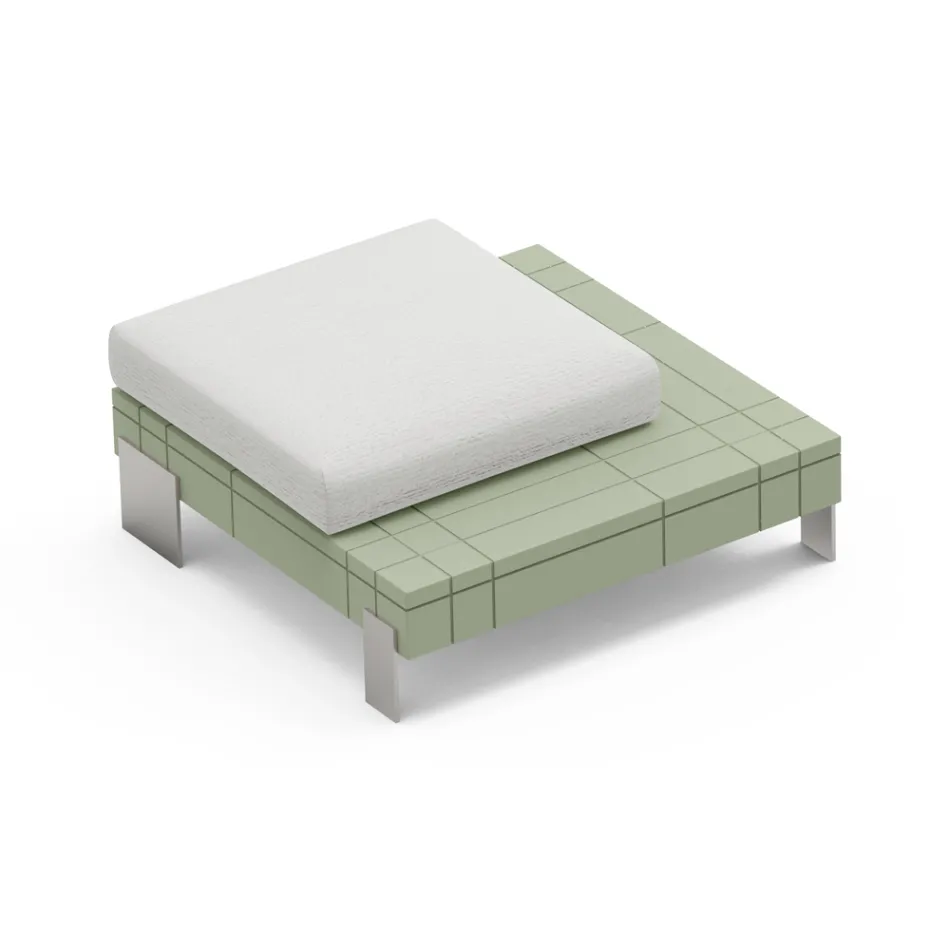 Living Room Pouf in Polyethylene of Different Colors - Orbis Viadurini