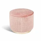 Design pouf in fabric Belle 1 Viadurini