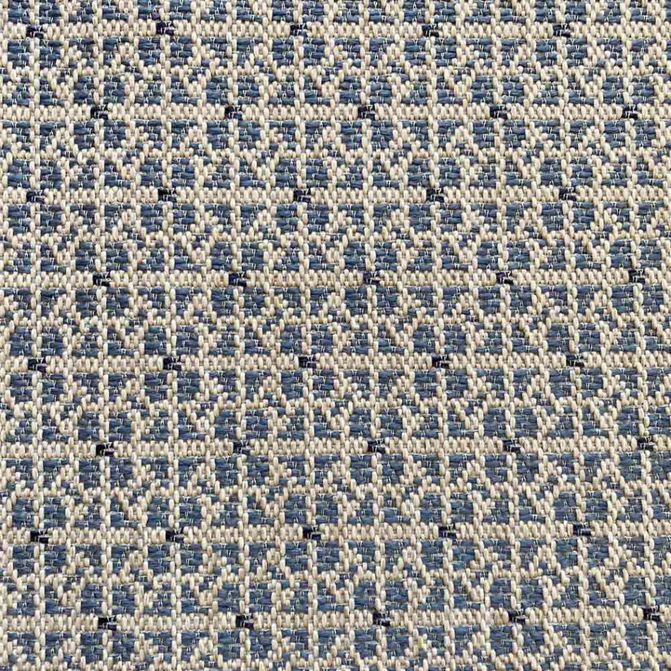 Soft Rectangular Ottoman Pouf for Indoor and Outdoor use in Fabric - Naemi Viadurini