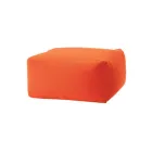 Soft Rectangular Ottoman Pouf for Indoor and Outdoor use in Fabric - Naemi Viadurini
