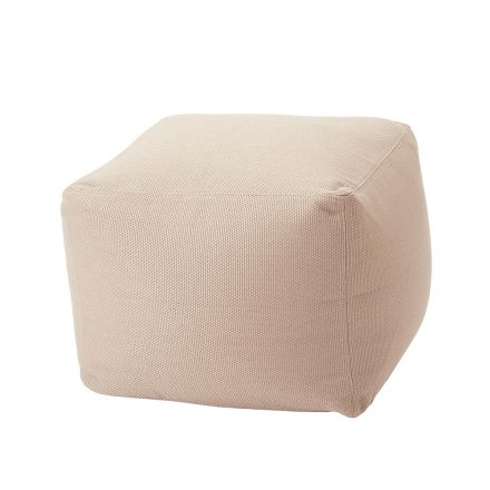 Soft Square Pouf for Indoor and Outdoor use in Various Colors Fabric - Naemi Viadurini
