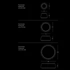 Round Ottoman Pouf for the Living Room in Colored Chenille 3 Sizes - Evelyne Viadurini