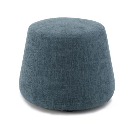 Round Ottoman Pouf for the Living Room in Colored Chenille 3 Sizes - Evelyne Viadurini