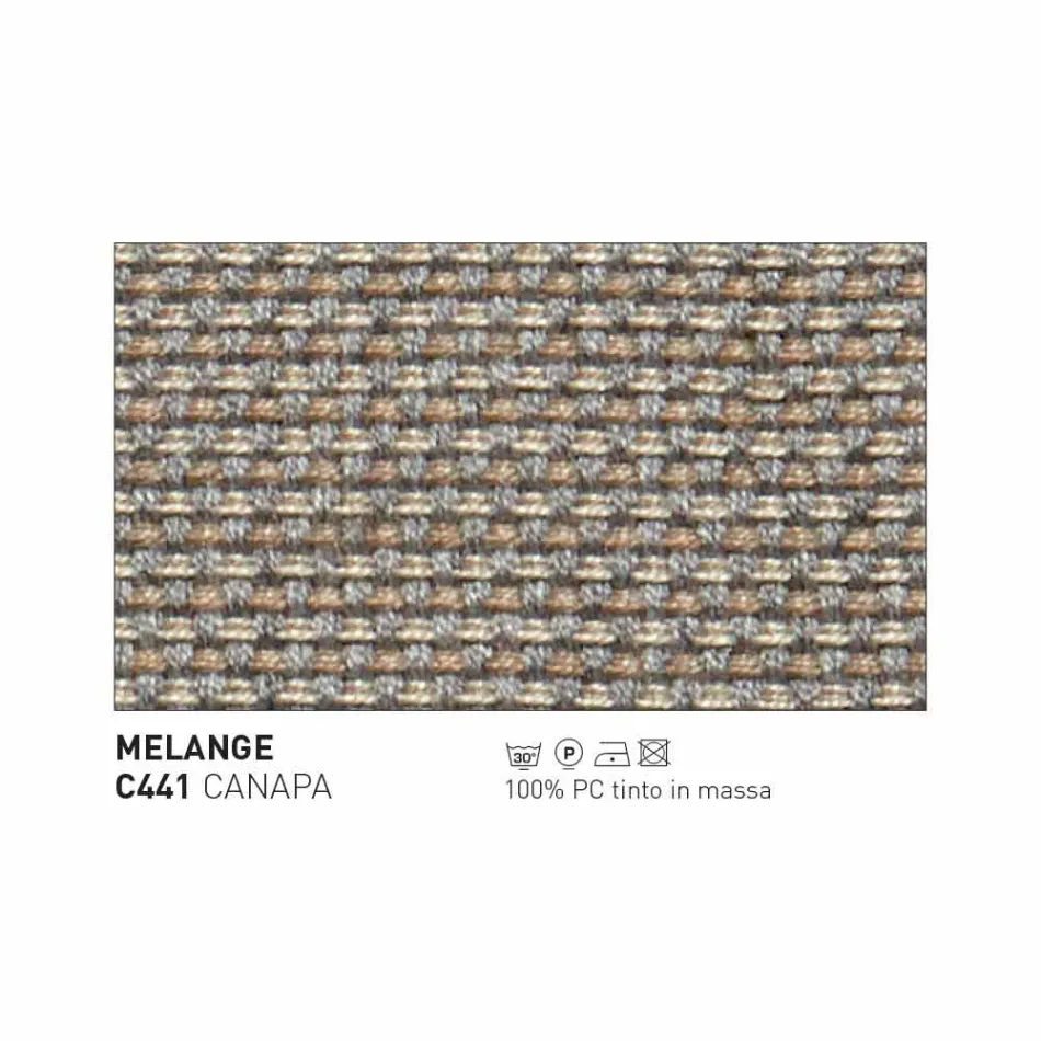 Varaschin Summer outdoor pouf / footstool in fabric and steel Viadurini