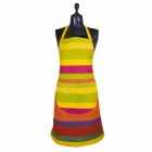 Precious Hand Painted Hemp Handmade Apron Made in Italy - Brands Viadurini