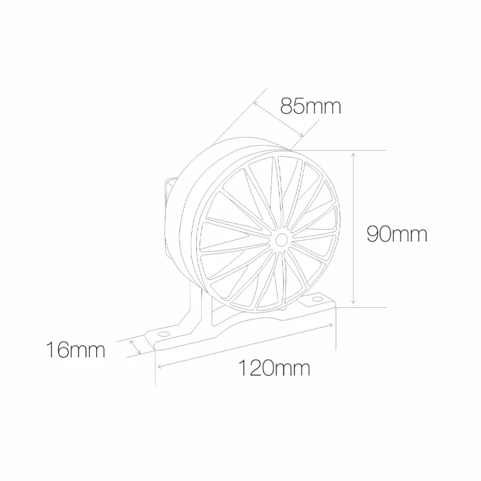 5W Outdoor Led Spotlight in Aluminum Gray Finish - Dayane Viadurini