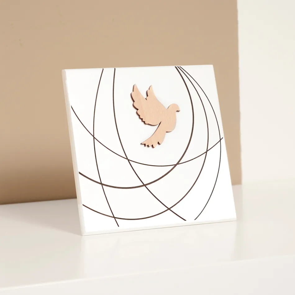 Laser Engraved Picture Depicting Holy Confirmation Made in Italy - Mumbi Viadurini