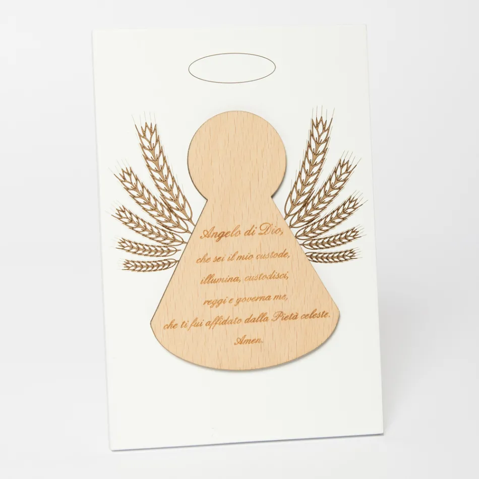 Small picture depicting a little angel with ears of corn Made in Italy - Greta Viadurini