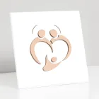 Holy Family Picture with Laser Engraving Made in Italy - Zuleika Viadurini