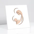 Laser Engraved Picture of Mary and Baby Jesus Made in Italy - Nigella Viadurini