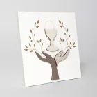 Picture Made with Laser Engraving of Olive Tree and Host Made in Italy - Joel Viadurini