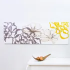 Painting with Peony Flowers Made with Laser Made in Italy - Freya Viadurini