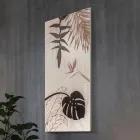 Painting with Tropical Motif Made with Laser Made in Italy - Saeko Viadurini