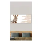 Painting with Zebra Made with Laser Made in Italy - Yuuka Viadurini