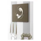 Laser Engraved Picture of the Madonna with Child Made in Italy - Bashira Viadurini