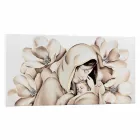 Modern design panel in relief on canvas made in Italy Sole Viadurini